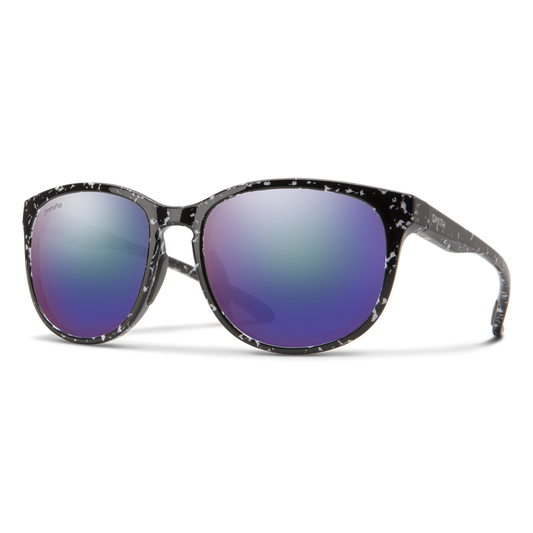 Smith Optics Lake Shasta w/ Black Marble and Polarized Violet Mirror Lens